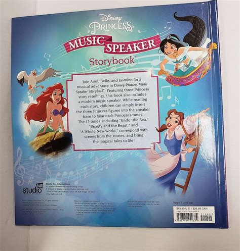 Disney Princess Music Speaker Player Storybook Hardcover RA20 2 EBay