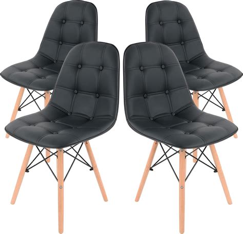 Gaon Juego De Sillas Modernas Eames Con Botones Dise O Elegante Y