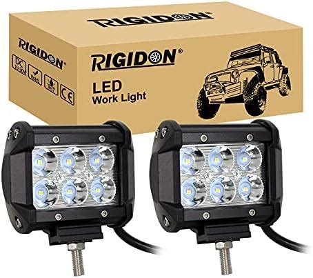 Amazon Fr RIGIDON 2 Pcs 10 Cm Barre De Travail Led 4 Pouces 18W 12V