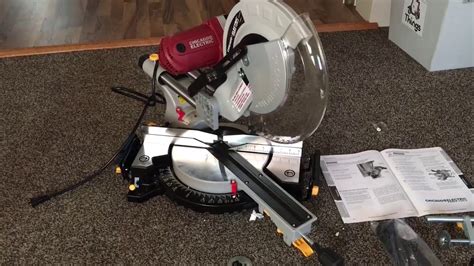 Chicago Electric 12” Double Bevel Sliding Compound Miter Saw Youtube