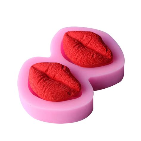 1pcs Sexy Lips Chocolate Silicone Mold Fondant Mould Cake Decorating Molds Sugarcraft Tools