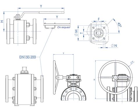 THOR Split Body PN 16 40 ANSI 150 300 Carbon Steel Ball Valve