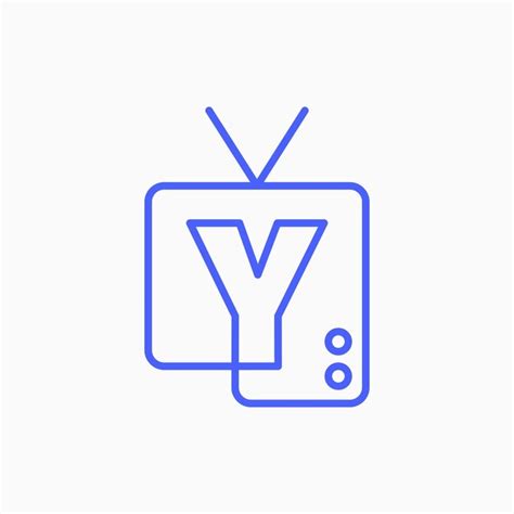 Premium Vector | Y letter mark channel television tv logo vector icon ...