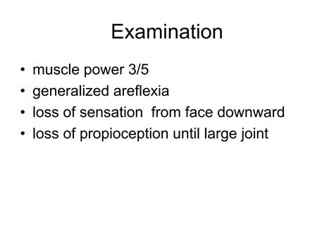 Sensory Neuropathy And Neuronopathy Case Scenario And Approach Ppt