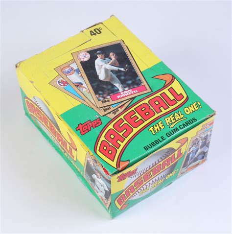 1987 Topps Baseball Wax Box With 36 Packs Pristine Auction