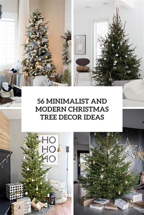 56 Minimalist And Modern Christmas Tree Décor Ideas Digsdigs