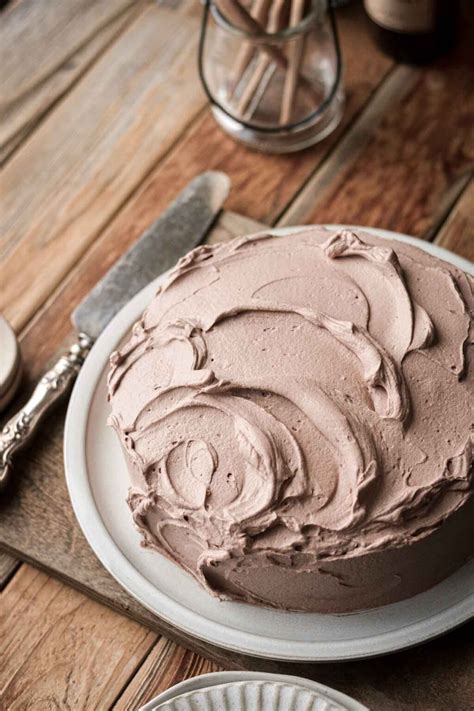 High Altitude Vanilla Cake With Chocolate Whipped Cream Curly Girl