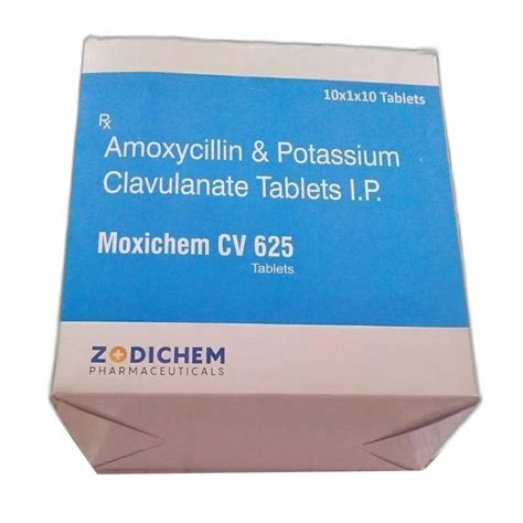 Moxichem CV Amoxycillin Potassium Clavulanate Tablets At Rs 195 Box