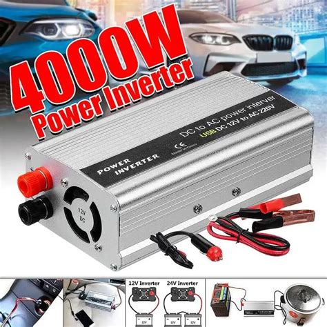 4000W Ta Nabilir Modifiye Sin S Dalga Invert R DC 12V AC 220V Gerilim