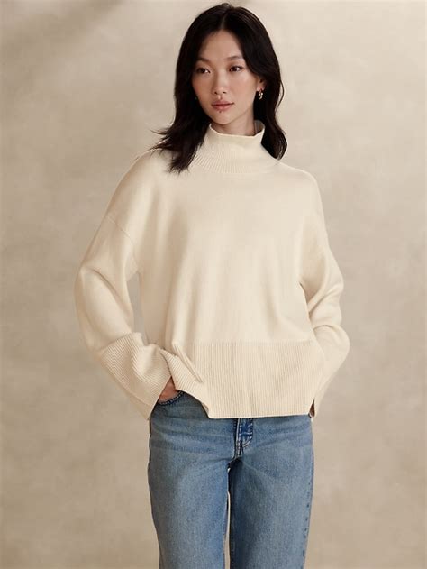 Long Turtleneck Sweater Banana Republic Factory