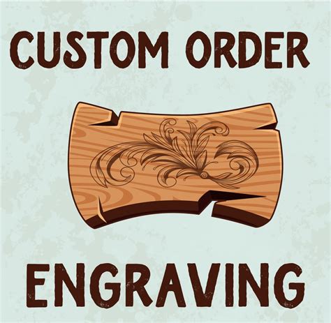 custom engraving option forest decor