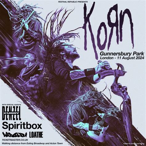 Korn UK Tour 2023 - Tickets, Prices and Bookings