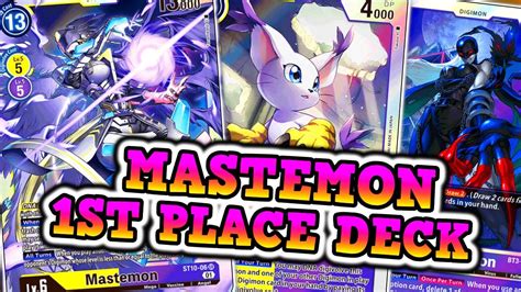 1st Place MASTEMON Deck Profile Digimon TCG EX3 Format YouTube