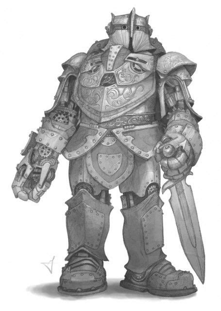 My Dwarfs Are Different Power Armor Steampunk Character Design