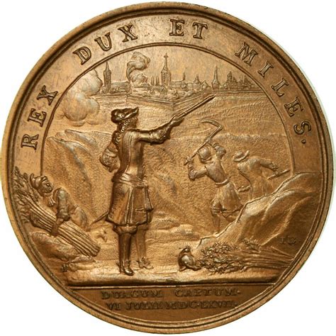 France Medal Louis Xiv Prise De Douai Mauger