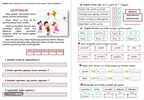 Uçurtmalar Okuma Anlama Metn Eduhol Ders Videoları İzle Online