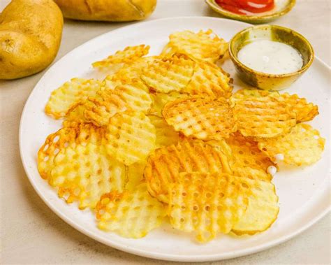 Air Fryer Waffle Fries Cheap Lazy Vegan