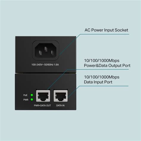 Tl Poe S Tp Link Inyector De Poe Puertos Entrada V W