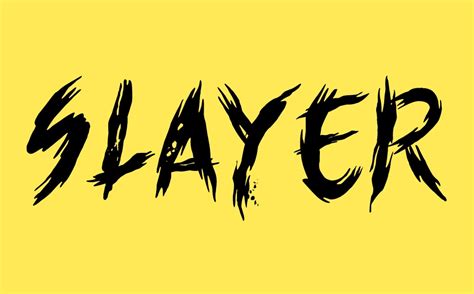 Slayer Movie Free Font