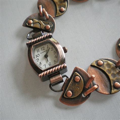 Copper Riveted Watchband Accessories Diy Jewelry Jewelry Inspiration