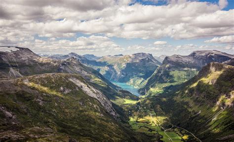 Papel de parede panorama Rocha céu Noruega penhasco Parque