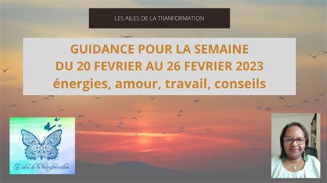 GUIDANCE POUR LA SEMAINE DU 20 AU 26 FÉVRIER 2023 oracle guidance