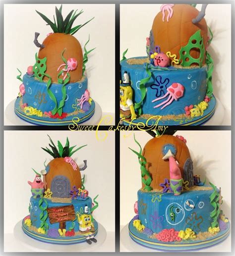 Spongebob Cake Spongebob Squarepants Birthday Cakes Spongebob Cake