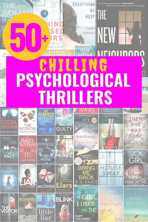 Ultimate List Of 50+ Psychological Thrillers To Read | Thriller books ...