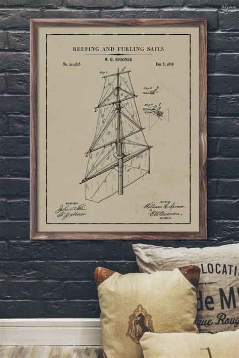 12 Free Nautical Wall Art Printables/Vintage Patent Art - The Navage Patch