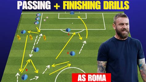 🔰high Intensity Passing Finishing Drills As Roma Youtube