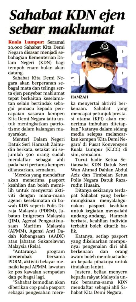 Polis Diraja M Sia On Twitter Keratan Akhbar Pilihan Sahabat Kdn