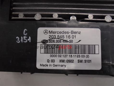 les pièces automobiles CONFORT MODULE SAM MERCEDES BENZ 2035451601