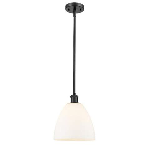 Innovations Bristol Glass Watt Light Matte Black Shaded Mini