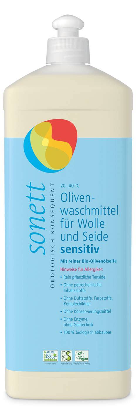 Sonett Lessive Liquide Laine Soie Sensitive 1 L Boutique En Ligne