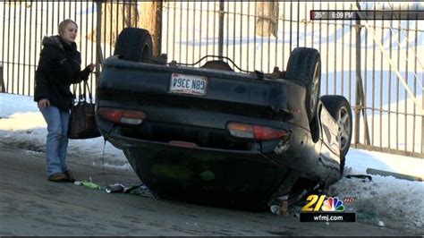 Driver Escapes Injury In Sharon Rollover Crash