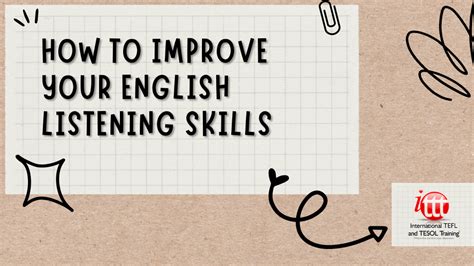 How To Improve Your English Listening Skills