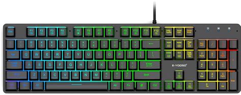 Amazon HUO JI Gaming Keyboard USB Wired With RGB Backlit Quiet