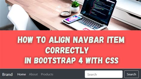 How To Align Navbar Item Correctly In Bootstrap 4 With Css YouTube