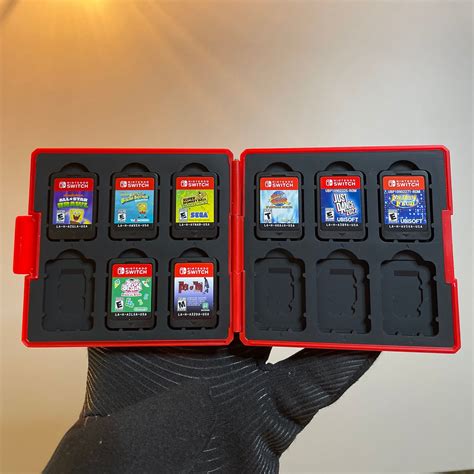 Nintendo Switch Game Storage Case Holder 12 Slots W/ Memory Card Slots ...