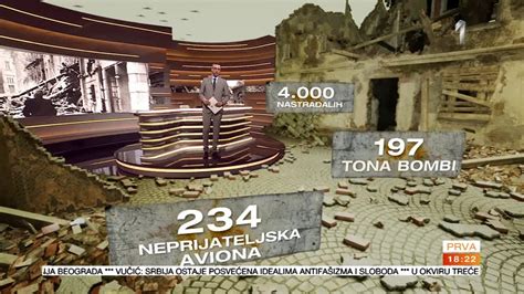 Izuzetna animacija u studiju TV Prva godišnjica bombardovanja