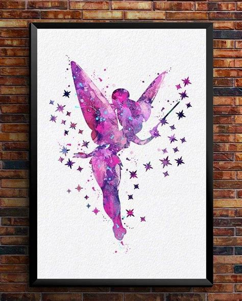 Pin By Annja Creed On Tinkerbell Watercolor Print Tinkerbell Girls