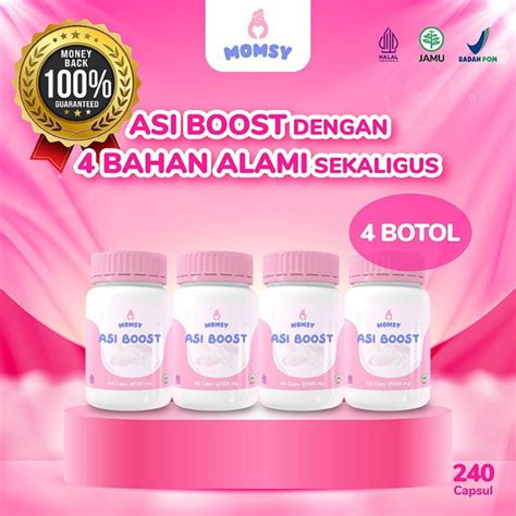 Jual Asi Booster Pelancar Asi Boost Momsy Botol Bpom Halal Natural