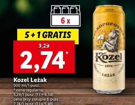 Promocja Piwo Kozel Lezak W Lidl