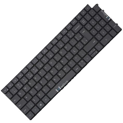 Teclado Para Dell Inspiron 7501 15 3511 7510 Cinza Led