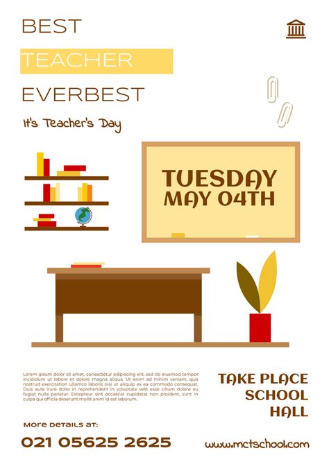 Best Teacher Poster | Poster Template