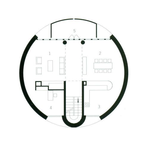 PLANS OF ARCHITECTURE Mario Botta Rotonda House 1980 1982 Stabio