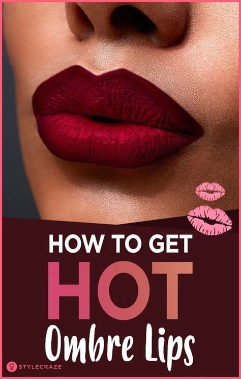 How To Do An Ombre Lip Makeup Step By Step Tutorial Ombre Lips Ombre Lips Tutorial Red