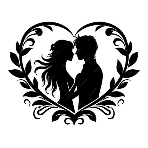 Premium Vector Silhouette Couple Love Vector