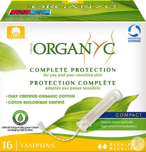 Organyc Tampon Compact Regular 100 Bio Baumwolle 16 Stück Newpharma