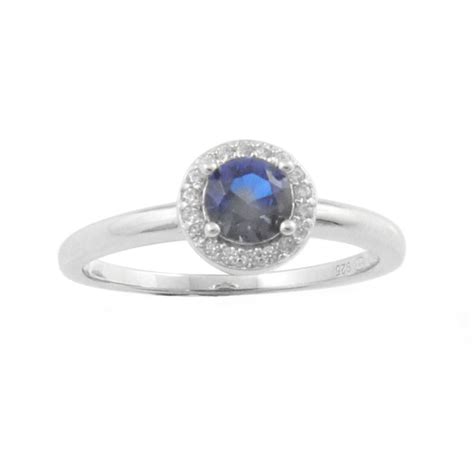 Bague AÉLYS en Argent 925 1000 et Oxyde Bleu et Blanc AE BA6OZ0005